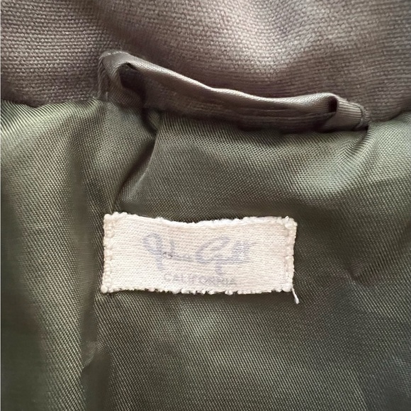 John Galt Olive Green Puffer Jacket - Picture 6 of 7